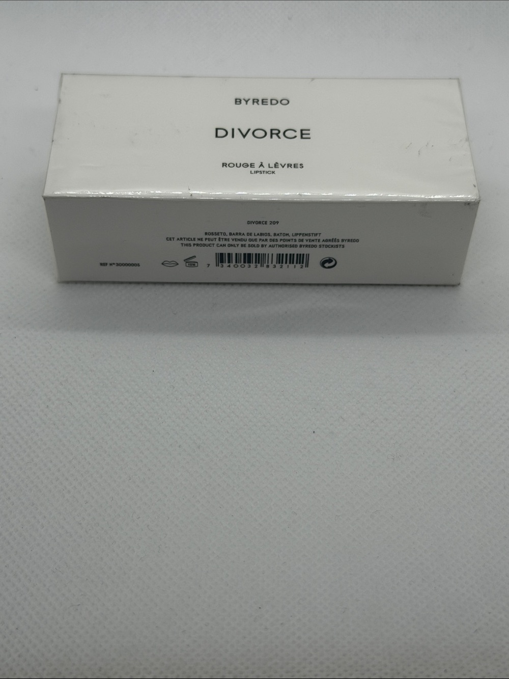 Byredo Divorce Lipstick Box - White